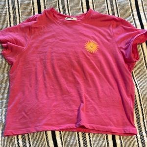 Marine layer crop tee
